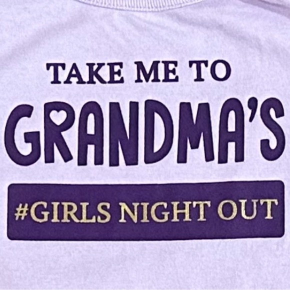 💞 New Baby / Infant Size 0-3 Months Purple “Take Me To Grandma’s…” Onesie - Picture 2 of 4
